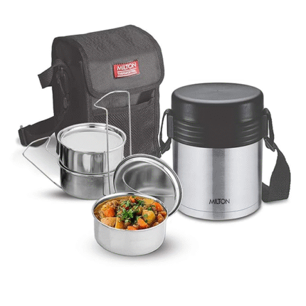 Milton Tuscany 3 Thermosteel Tiffin With Plain Lid