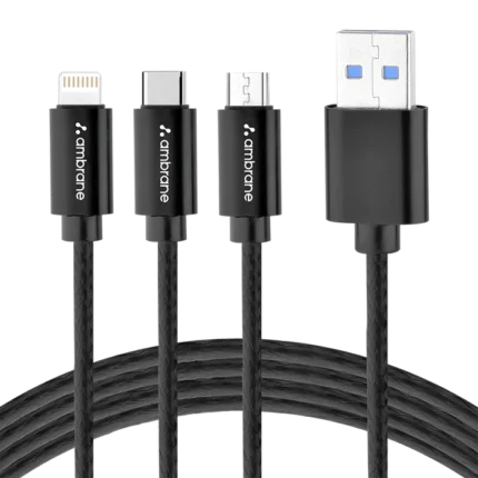 Ambrane Trio 3 in 1 (Smart Cable)