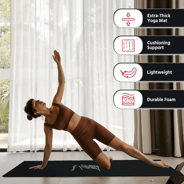 Lifelong Yoga Mat for Women & Men EVA Material 6mm Anti Slip - Image 4