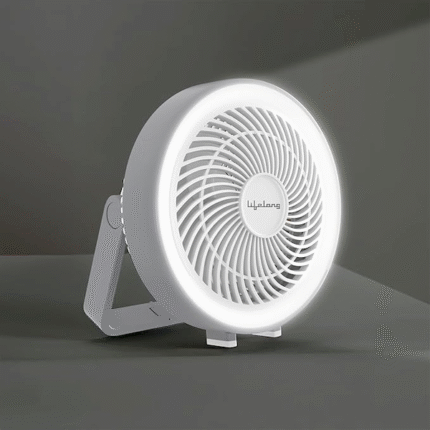 Lifelong USB Table Fan 150mm - Rechargeable & 5-Hr Battery Backup