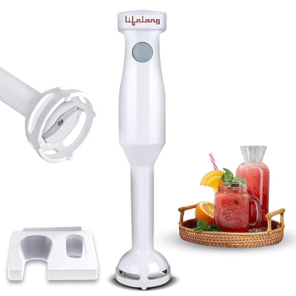 Lifelong Stainless Steel 300 Watts Hand Blender | Low Noise | Anti-Splash