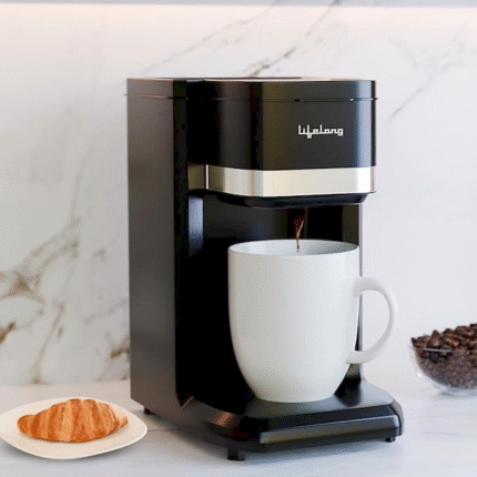 Lifelong Drip Coffee Maker for 1 Cup- Coffee Machine with Water Level Indicator