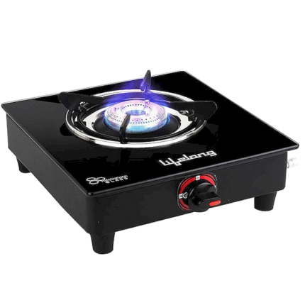 Lifelong Single Burner Glass Gas Stove
