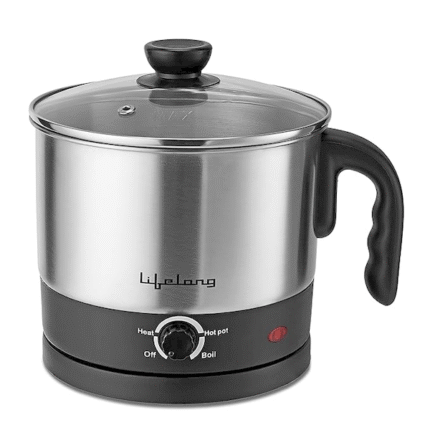 Lifelong Multifunction Cooker/Kettle 1.5 liters (Best for Boiling Milk, Eggs, Soup and Maggi/Noodles)
