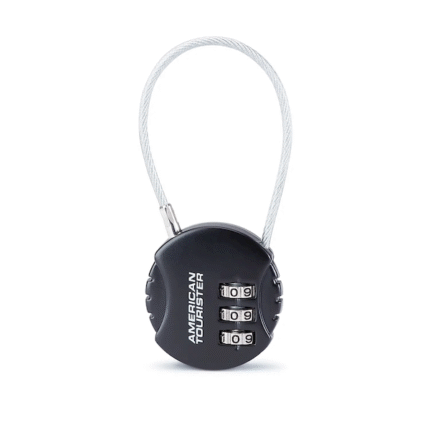 American Tourister 3 Dial Cable Combination Lock