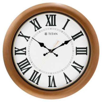 Titan Classic White Wall Clock with Silent Sweep Technology