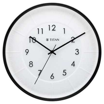 Titan Contemporary Wall Clock with Raised Numbers