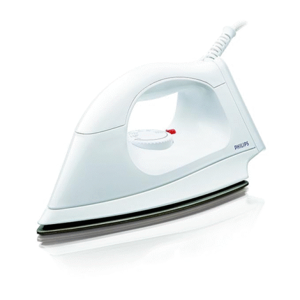 Philips 1000 Watts Plastic Body PTFE Coating Dry Iron
