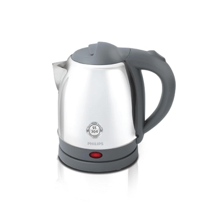 Philips 1300W 1.2 L Kettle with rust free SS304 25% Thicker Stainless Steel body for longer life