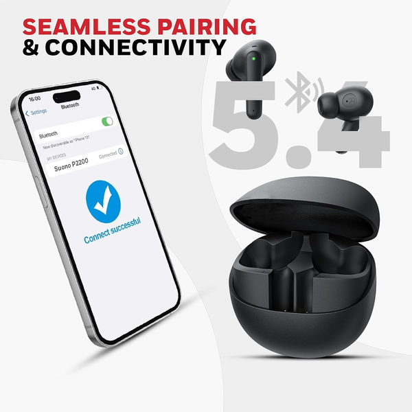 Honeywell New Launched Moxie V1400 Bluetooth v5.4 TWS in-Ear Earbuds, ENC with 4 Mics for HD Calling, 45H Battery Life, Stereo Sound, Deep Bass, IPX4, 40ms Low Latency Gaming Mode - Image 9