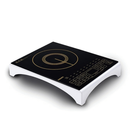 Philips Viva Collection 2100-Watt Glass Induction Cooktop With Sensor Touch & Full Crystal Glass (Black)