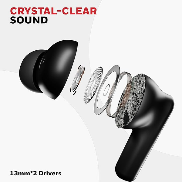 Honeywell New Launched Moxie V1400 Bluetooth v5.4 TWS in-Ear Earbuds, ENC with 4 Mics for HD Calling, 45H Battery Life, Stereo Sound, Deep Bass, IPX4, 40ms Low Latency Gaming Mode - Image 5