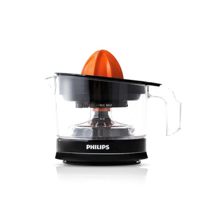 Philips Citrus Press Juicer 0.5 Litre, 2 Sized Cones for different size fruit