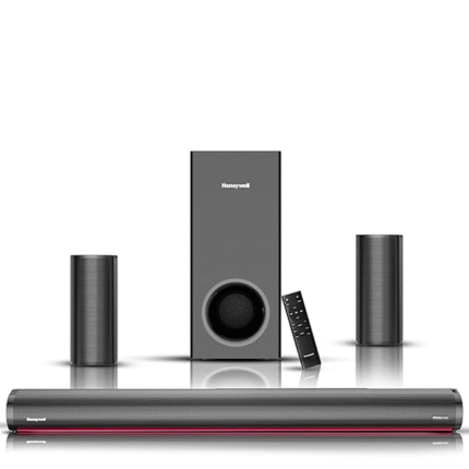 Honeywell Newly Launched Trueno U7000 Dolby Audio Soundbar 500w, 5.1Ch Surround Sound Home Theatre, Deep Bass Subwoofer, 2 Satellite Speakers, 6 EQ Modes, BT v5.3, AUX, USB, Optical Input, & HDMI/ARC