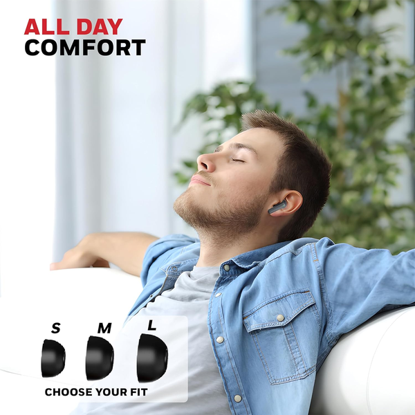 Honeywell New Launched Moxie V1400 Bluetooth v5.4 TWS in-Ear Earbuds, ENC with 4 Mics for HD Calling, 45H Battery Life, Stereo Sound, Deep Bass, IPX4, 40ms Low Latency Gaming Mode - Image 12