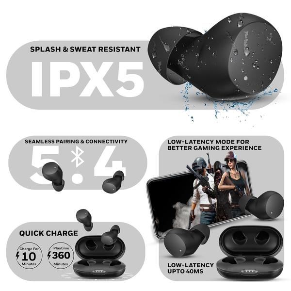 Honeywell New Launched Suono P2200 Bluetooth v5.4 TWS Earbuds, ENC with 2 Mics for HD Calling, 54H Battery Life, Stereo Sound, Deep Bass, IPX5, 40ms Low Latency Gaming Mode - Image 12