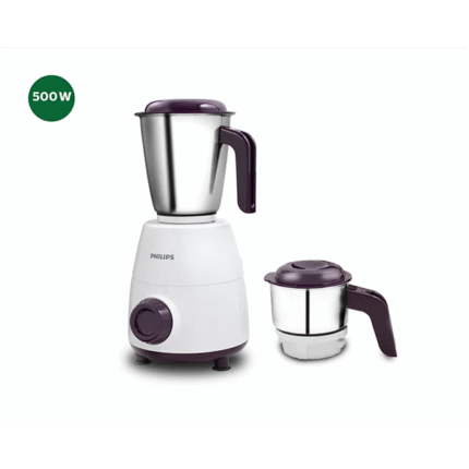 Philips 1000 W Motor Mixer Grinder (White|Purple)